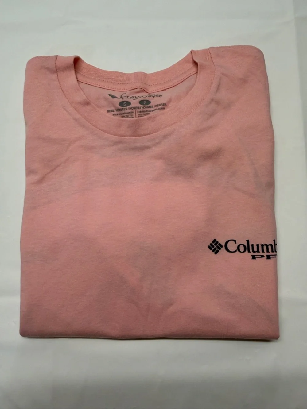 Columbia Pink‎ Short Sleeve Logo Tee